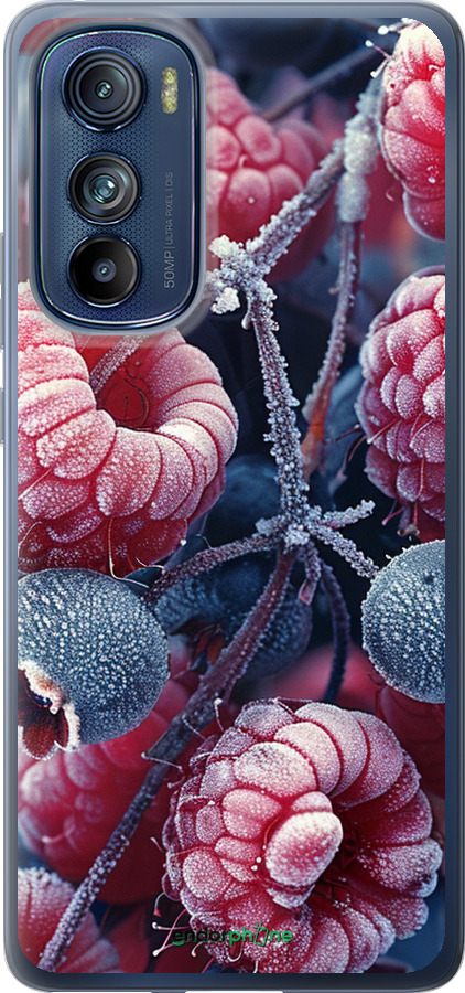 Силиконовый чехол Морозные ягоды для Motorola Edge 30 - 6033u-2840 изображение 