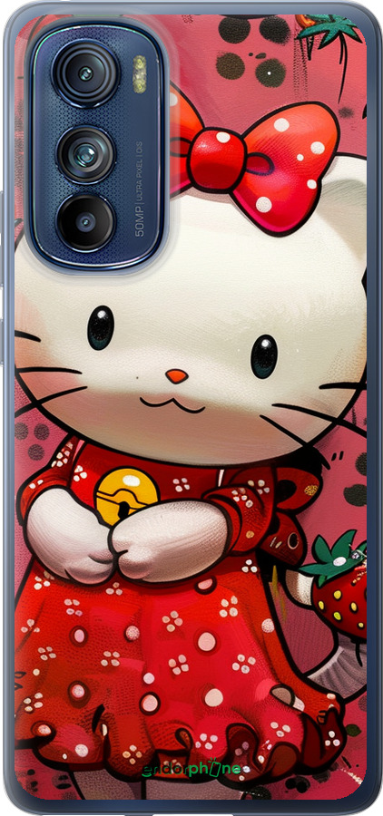 Силиконовый чехол hello kitty1 для Motorola Edge 30 - 6036u-2840 изображение 