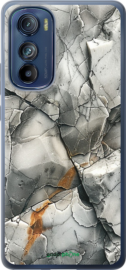 Силіконовий чехол Сірий мармур для Motorola Edge 30 - 6041u-2840 изображение 