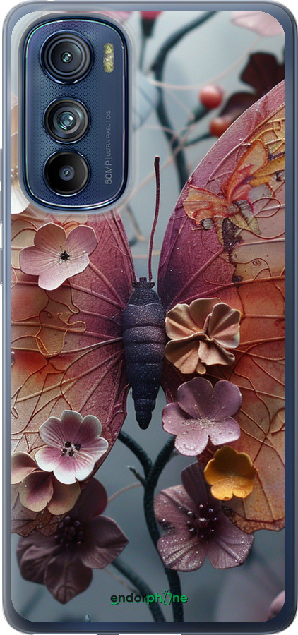 Силиконовый чехол Fairy Butterfly для Motorola Edge 30 - 6048u-2840 изображение 