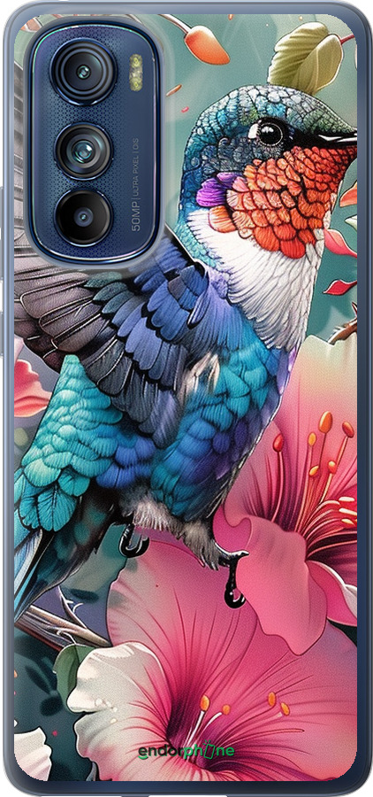 Силиконовый чехол Сказочная колибри для Motorola Edge 30 - 6051u-2840 изображение 