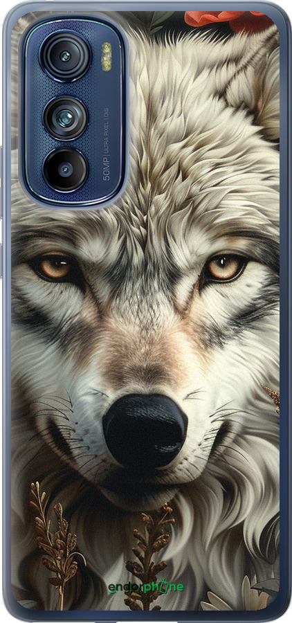 Силиконовый чехол Волчий взгляд для Motorola Edge 30 - 6066u-2840 изображение 