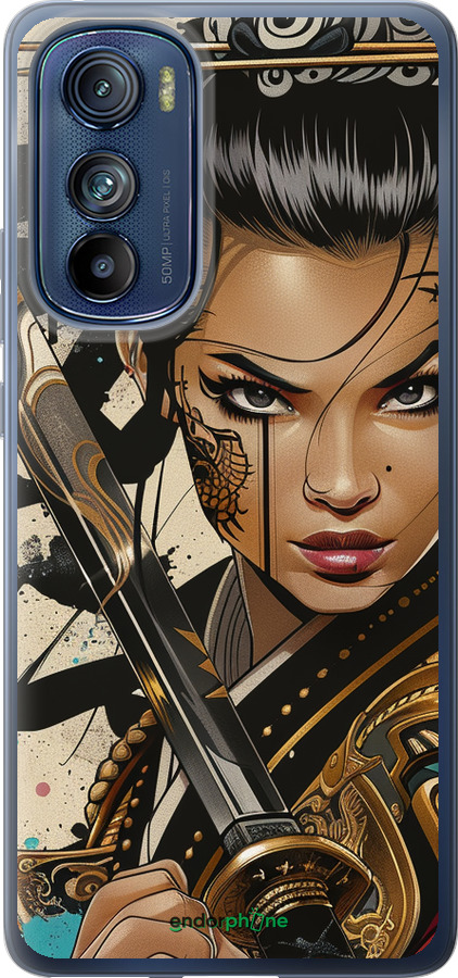 Силиконовый чехол Воительница ветров для Motorola Edge 30 - 6077u-2840 изображение 