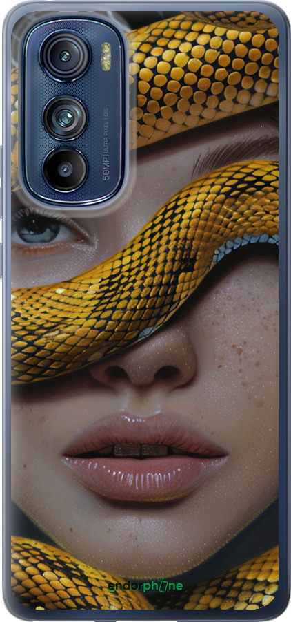 Силиконовый чехол Объятия змеи для Motorola Edge 30 - 6081u-2840 изображение 
