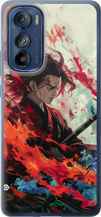 Силиконовый чехол Битва стихий для Motorola Edge 30 - 6110u-2840 изображение 