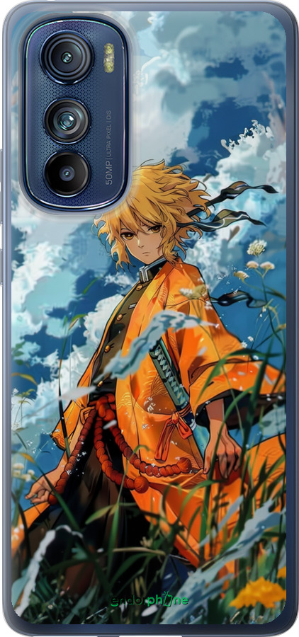 Силиконовый чехол Zenitsu Agatsuma для Motorola Edge 30 - 6117u-2840 изображение 