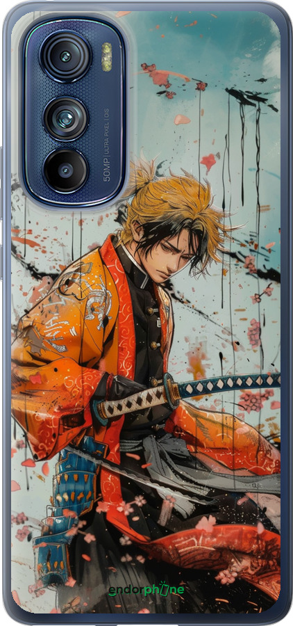 Силиконовый чехол Agatsuma Zenitsu: Убийца демонов для Motorola Edge 30 - 6118u-2840 изображение 