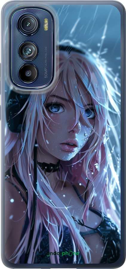 Силиконовый чехол Неоновый дождь для Motorola Edge 30 - 6119u-2840 изображение 