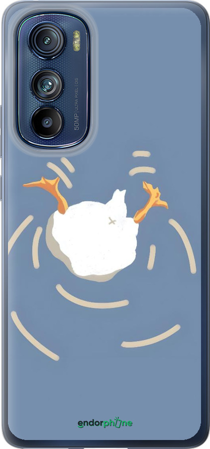 Силиконовый чехол Гусь ныряет для Motorola Edge 30 - 6275u-2840 изображение 