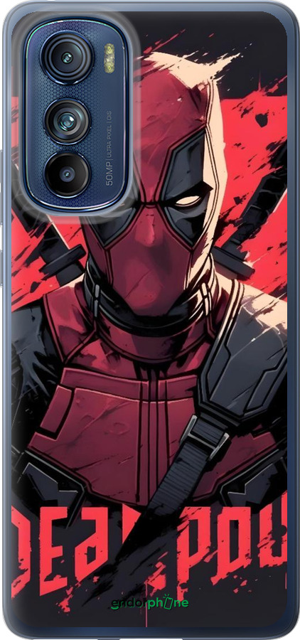 Силиконовый чехол Дедпул для Motorola Edge 30 - 6293u-2840 изображение 