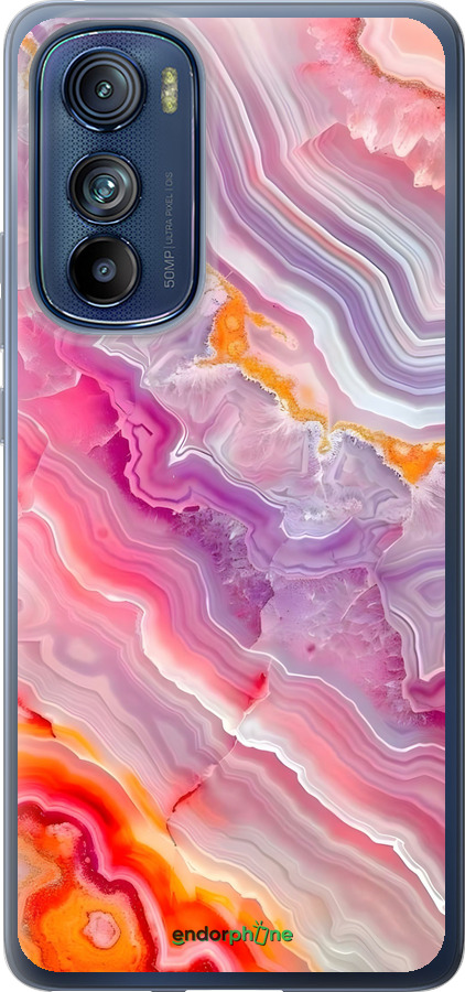 Силиконовый чехол Мрамор 2 для Motorola Edge 30 - 6307u-2840 изображение 