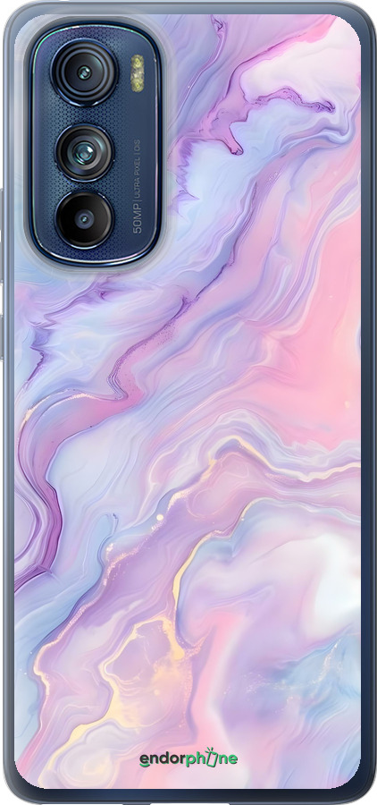 Силиконовый чехол Нежный мрамор для Motorola Edge 30 - 6310u-2840 изображение 