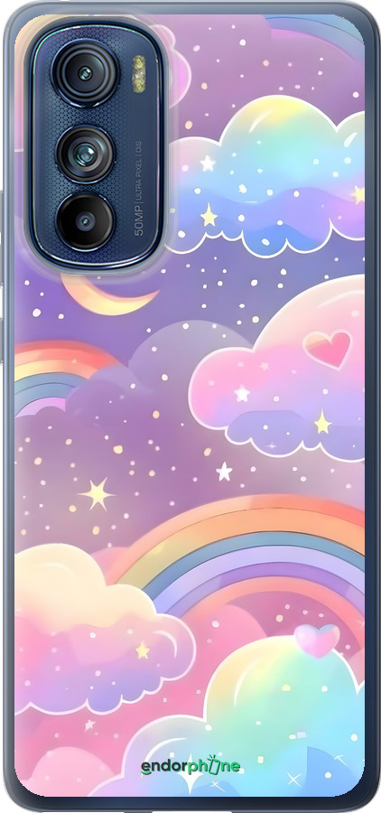 Силіконовий чехол Хмари та веселка для Motorola Edge 30 - 6312u-2840 изображение 