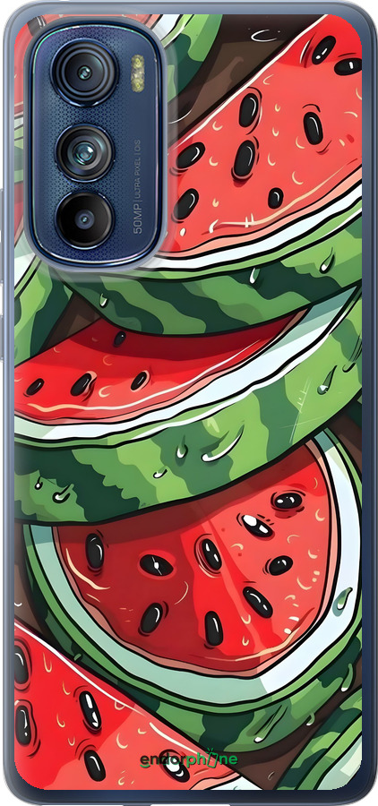 Силиконовый чехол Арбуз для Motorola Edge 30 - 6315u-2840 изображение 