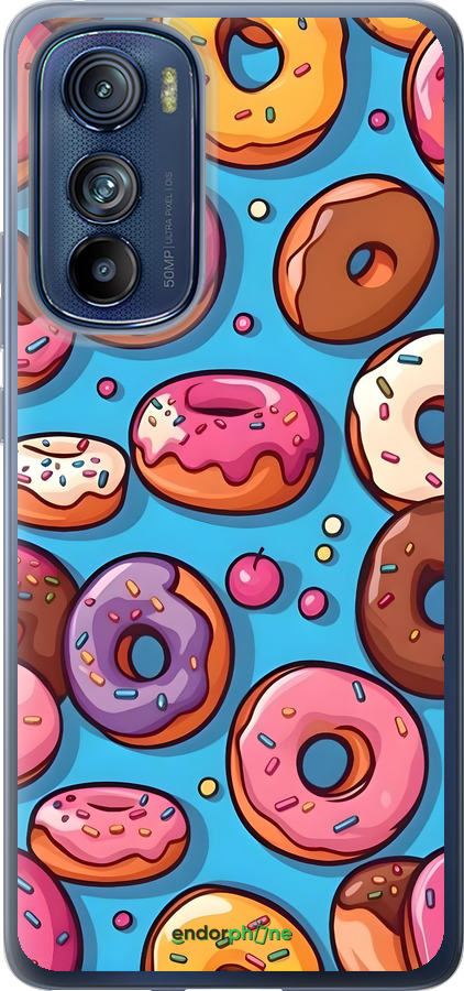Силиконовый чехол Пончики для Motorola Edge 30 - 6318u-2840 изображение 