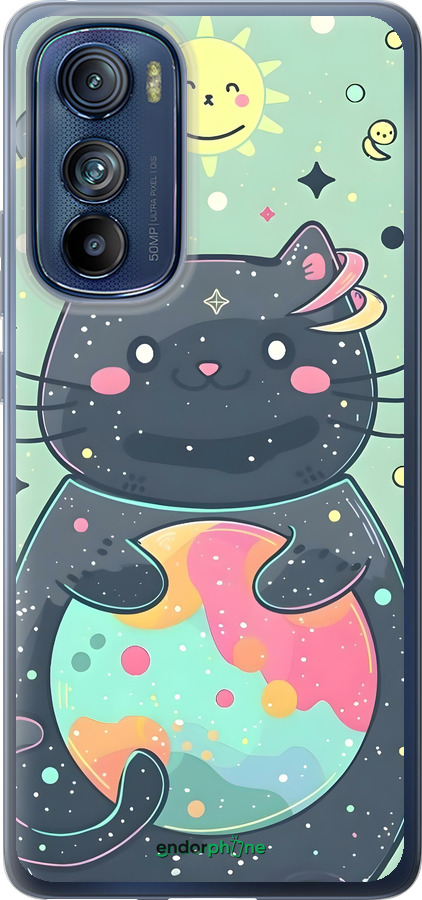 Силиконовый чехол Милый котик для Motorola Edge 30 - 6364u-2840 изображение 