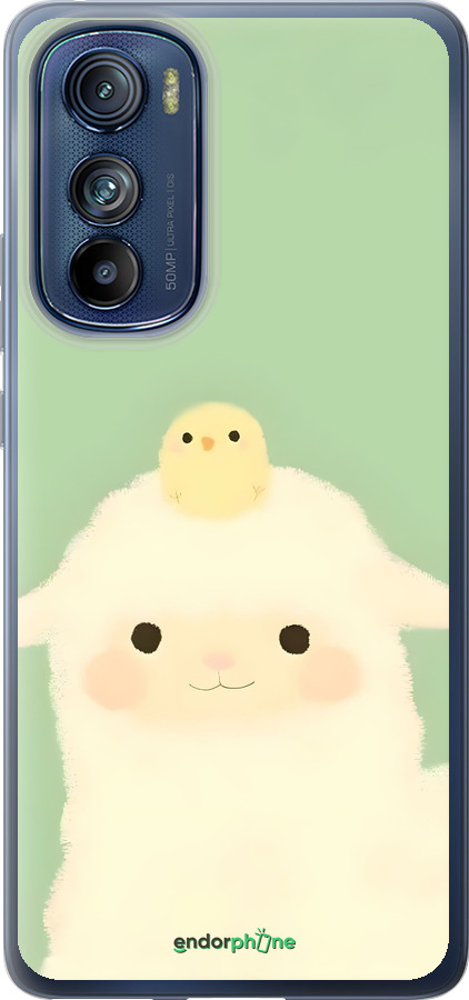 Силиконовый чехол Барашек и ципленок для Motorola Edge 30 - 6369u-2840 изображение 