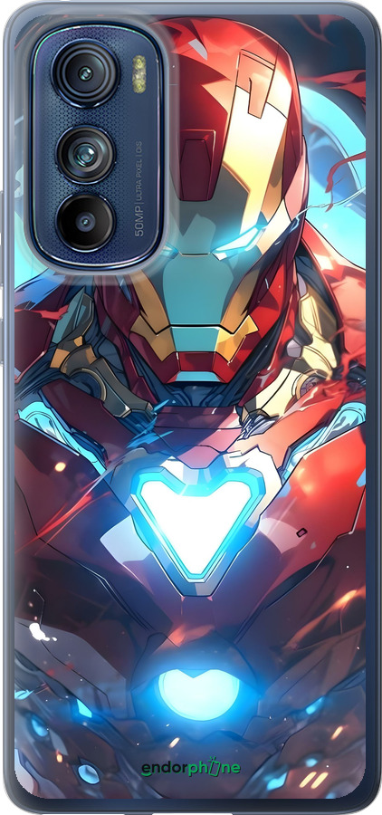 Силиконовый чехол Железный человек для Motorola Edge 30 - 6372u-2840 изображение 
