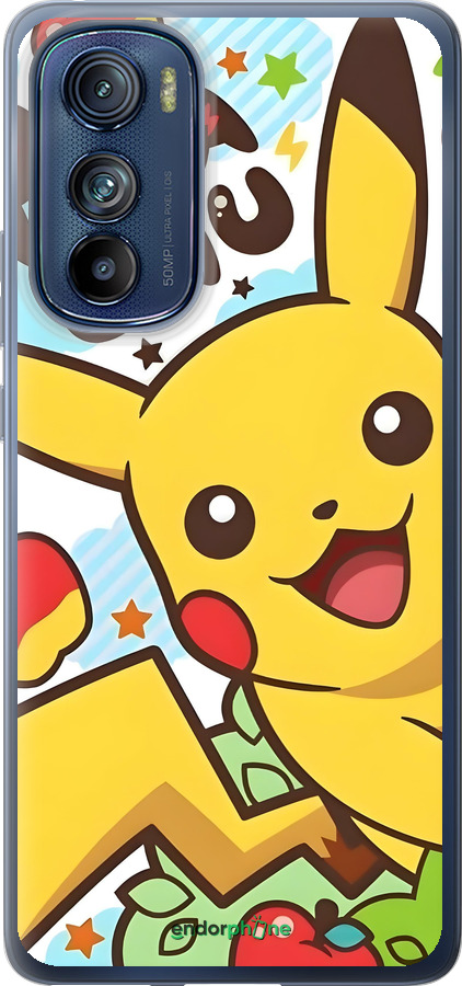 Силиконовый чехол Пикачу 2 для Motorola Edge 30 - 6391u-2840 изображение 