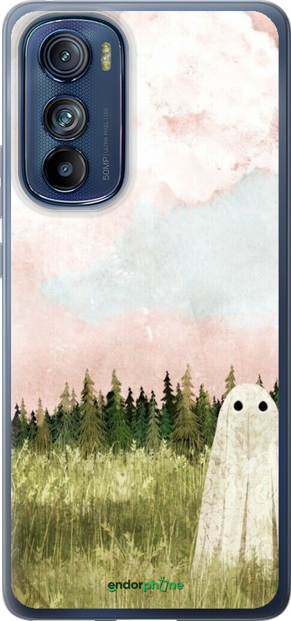 Силиконовый чехол Привидение для Motorola Edge 30 - 6401u-2840 изображение 
