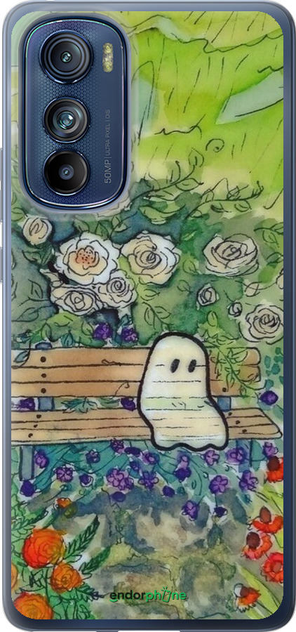 Силиконовый чехол Грустное привидение для Motorola Edge 30 - 6403u-2840 изображение 