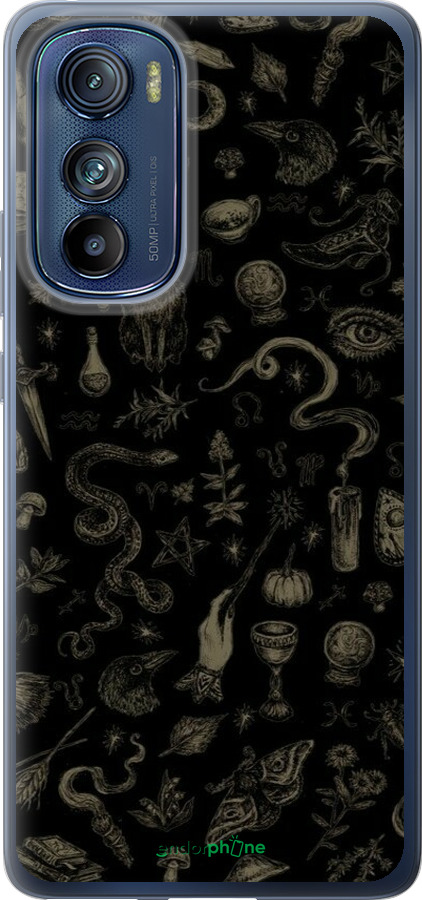 Силиконовый чехол Мистический коллаж с травами и магическими символами для Motorola Edge 30 - 6428u-2840 изображение 