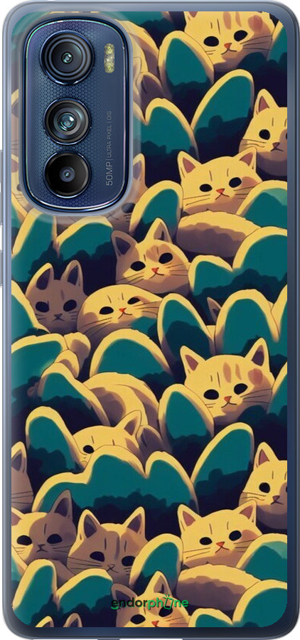 Силиконовый чехол С изображением кошек для Motorola Edge 30 - 6429u-2840 изображение 