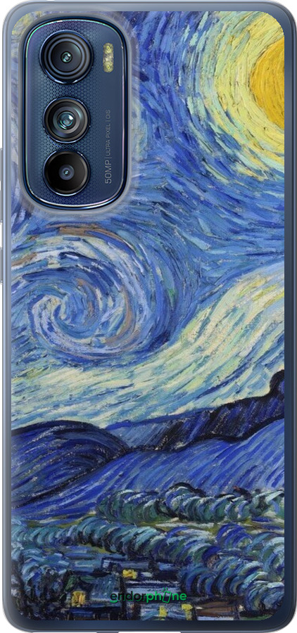 Силиконовый чехол «Звездная ночь» Винсента Ван Гога для Motorola Edge 30 - 6433u-2840 изображение 