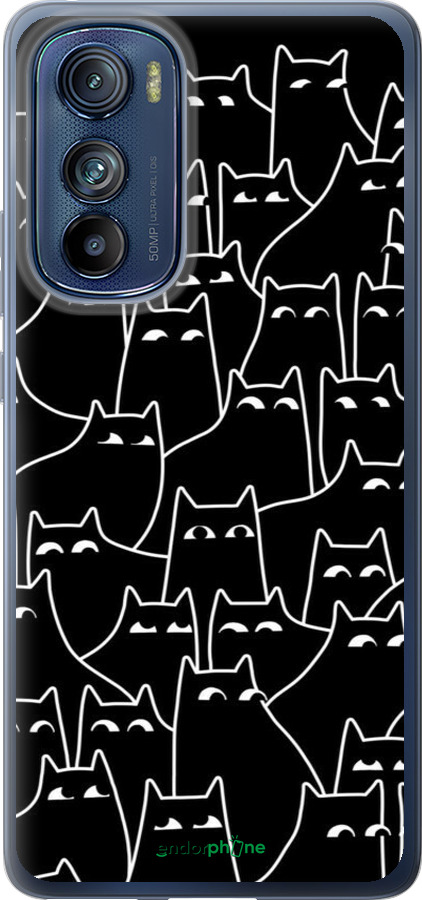Силиконовый чехол С изображением кошек для Motorola Edge 30 - 6470u-2840 изображение 