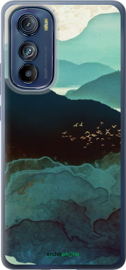 Силиконовый чехол С изображением гор Индиго для Motorola Edge 30 - 6484u-2840 изображение 