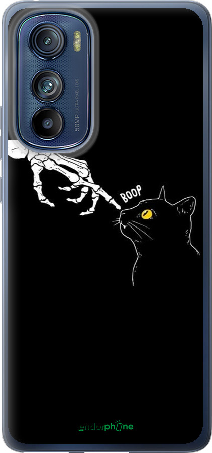 Силиконовый чехол Кошка для Motorola Edge 30 - 6505u-2840 изображение 