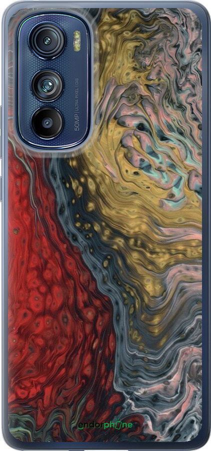 Силиконовый чехол С изображением абстрактной живописи для Motorola Edge 30 - 6530u-2840 изображение 