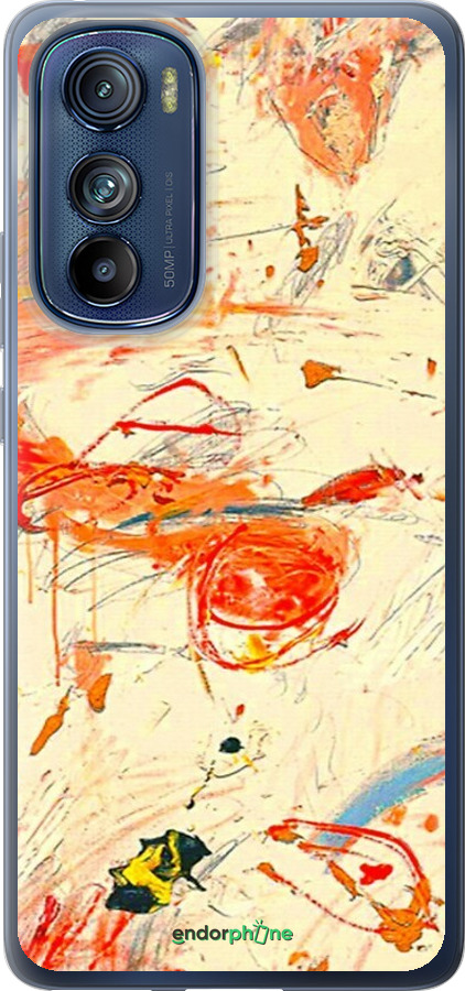 Силіконовий чехол Динамічна картина з хаотичними мазками для Motorola Edge 30 - 6540u-2840 изображение 