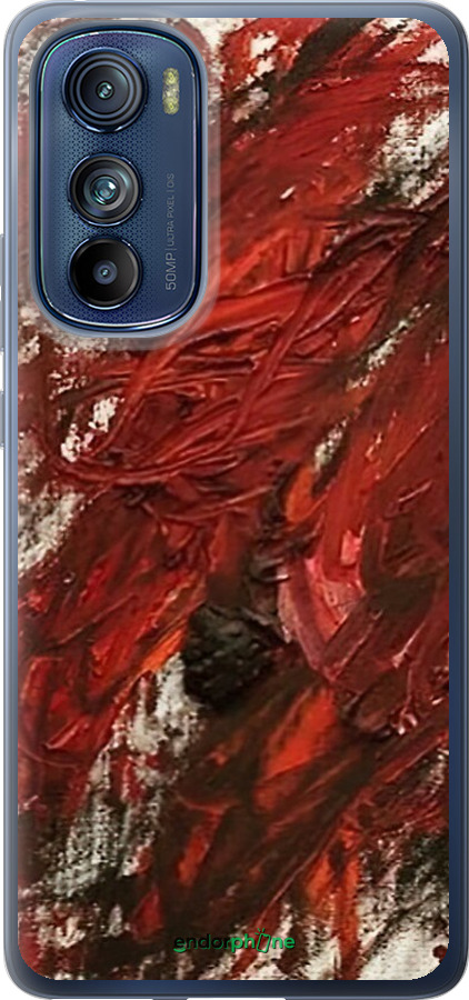 Силиконовый чехол Абстрактная композиция в красных тонах для Motorola Edge 30 - 6541u-2840 изображение 
