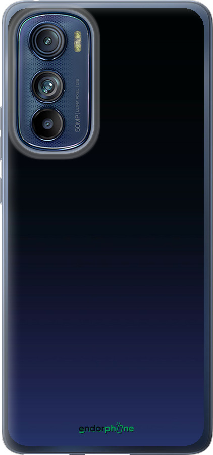 Силиконовый чехол Градиент в тёмно - синем стиле для Motorola Edge 30 - 6542u-2840 изображение 