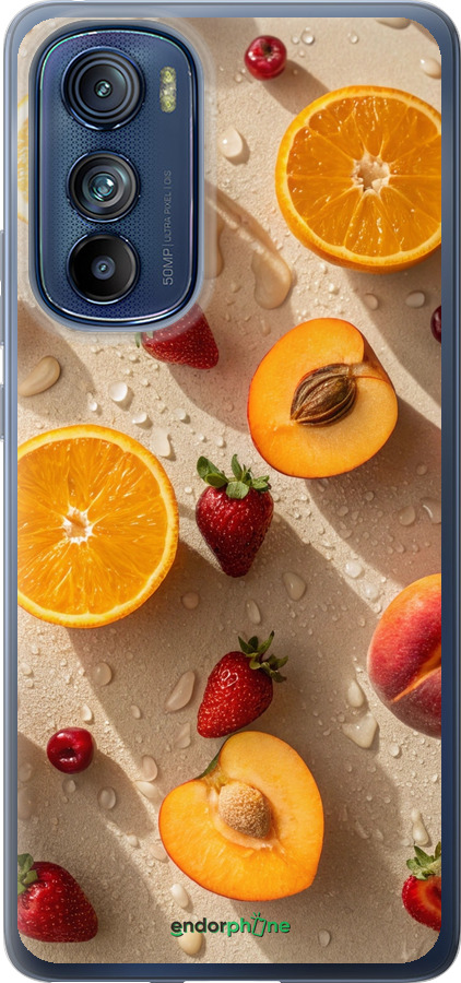 Силіконовий чехол Фрукти 3 для Motorola Edge 30 - 6703u-2840 изображение 