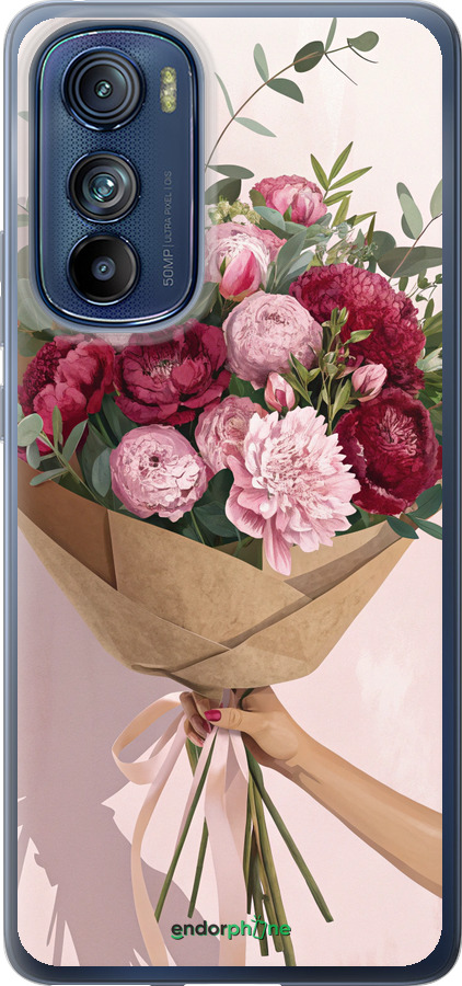 Силиконовый чехол Пионы 1 для Motorola Edge 30 - 6705u-2840 изображение 