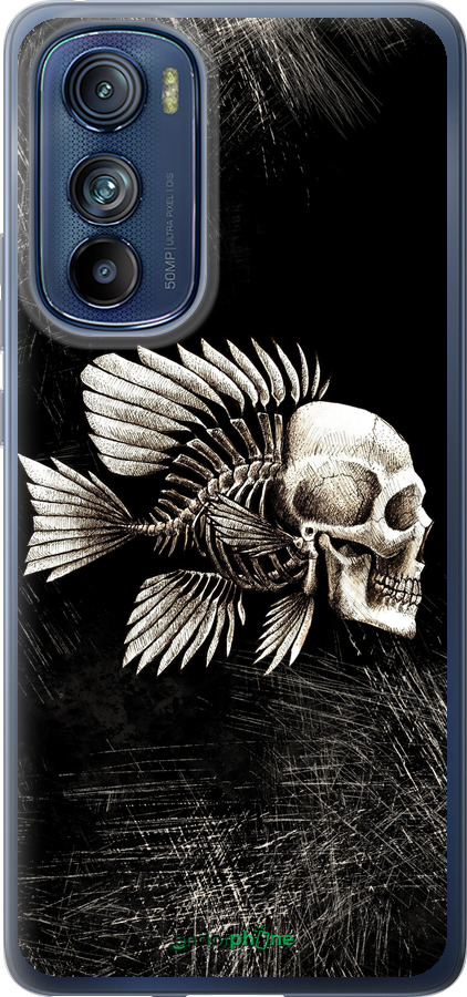 Силиконовый чехол Рыбо-человек для Motorola Edge 30 - 683u-2840 изображение 