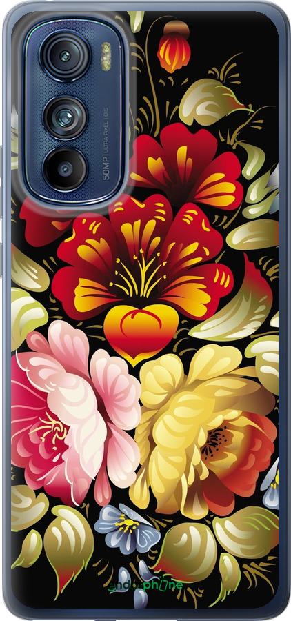 Силіконовий чехол Хохлома 6 для Motorola Edge 30 - 829u-2840 изображение 