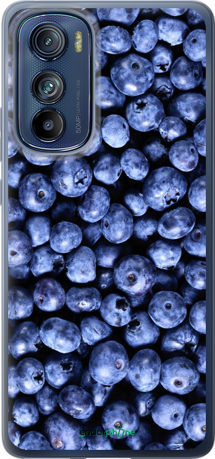 Силіконовий чехол Чорниця для Motorola Edge 30 - 851u-2840 изображение 