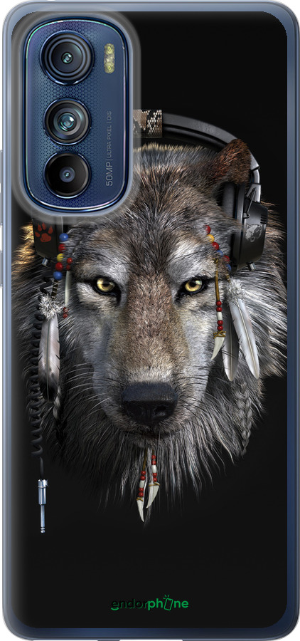 Силиконовый чехол Волк-меломан для Motorola Edge 30 - 875u-2840 изображение 
