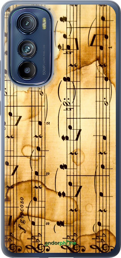 Силиконовый чехол Ноты для Motorola Edge 30 - 905u-2840 изображение 