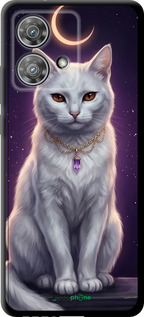 TPU чехол Mystic White Cat Gothic Dark Purple Gold для Motorola Edge 40 Neo - 6805b-3342 изображение 