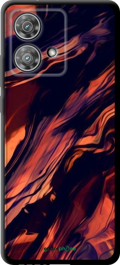 TPU чехол Черно-оранжевая абстракция для Motorola Edge 40 Neo - 5340b-3342 изображение 