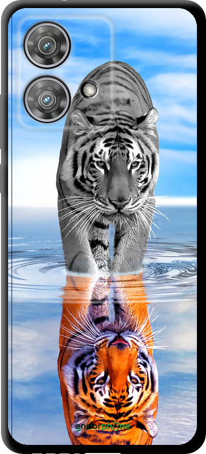 TPU чехол Тигр для Motorola Edge 40 Neo - 6016b-3342 изображение 