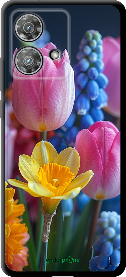 TPU чехол Весняні квіти для Motorola Edge 40 Neo - 6058b-3342 изображение 