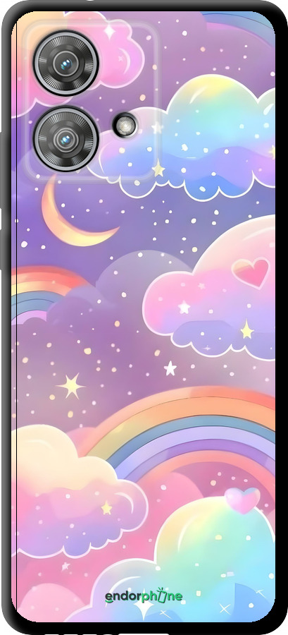 TPU чехол Облака и радуга для Motorola Edge 40 Neo - 6312b-3342 изображение 