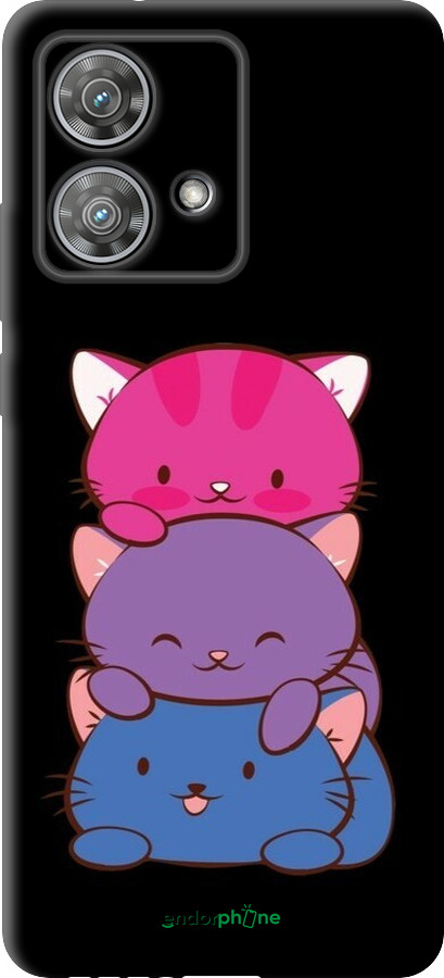 TPU чехол Милые кошки для Motorola Edge 40 Neo - 6518b-3342 изображение 