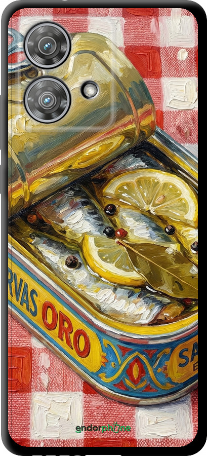 TPU чехол Vintage Sardine Tin Phone для Motorola Edge 40 Neo - 6772b-3342 изображение 