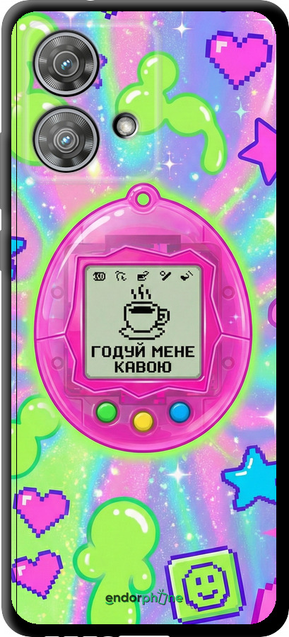 TPU чехол Y2K Aesthetic Retro Pet: Годуй мене кавою для Motorola Edge 40 Neo - 6784b-3342 изображение 